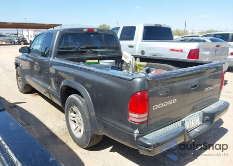 2004 Dodge Dakota Sport из США, поврежденный, VIN 1D7GL32KX4S625995